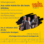 Aus voller Kehle für die Seele SPEZIAL: Das große Mitsing-Konzert mit Patrick Bopp und „Unsere kleine Band” (in Zusammenarbeit mit Rosenau Kultur e.V.)