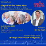 Workshop: Singen bis ins hohe Alter - Die „Ältere Stimme" in Chor und Alltag
