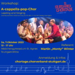 Workshop: A-cappella-pop-Chor (Sa, 7.10.2023)