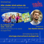 Workshop: Alle Lieder sind schon da - Kindgerechtes Singen in der Kita, Schule und zuhause (Sa, 7.10.2023)